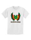 Dilophosaurus Design - Color - Text Childrens T-Shirt by TooLoud-Childrens T-Shirt-TooLoud-White-X-Small-Davson Sales