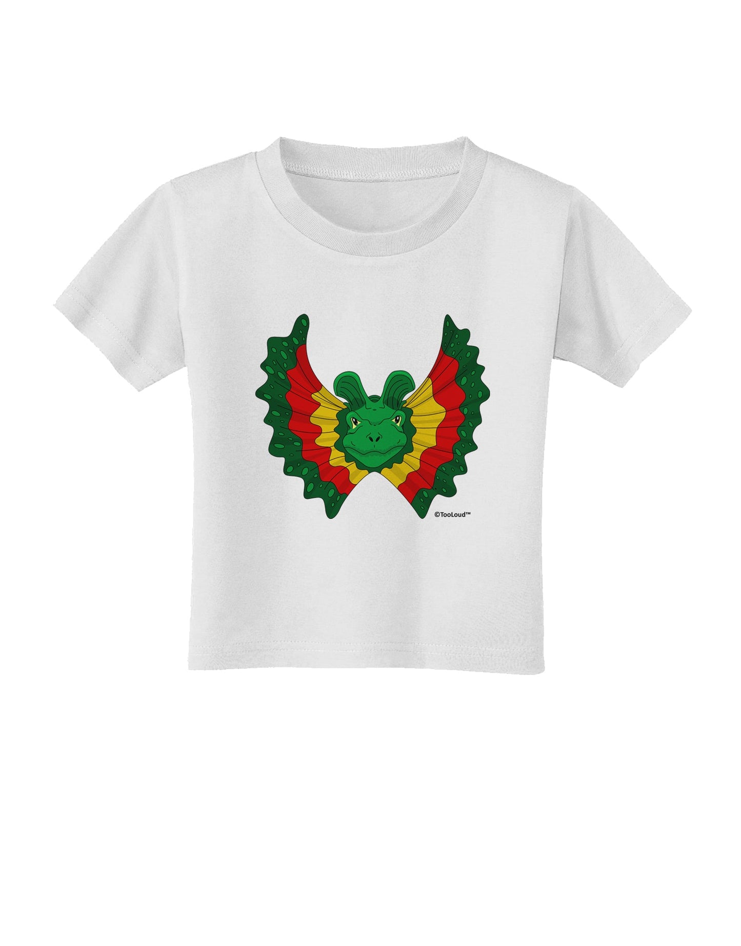 Dilophosaurus Design - Color Toddler T-Shirt by TooLoud-Toddler T-Shirt-TooLoud-White-2T-Davson Sales