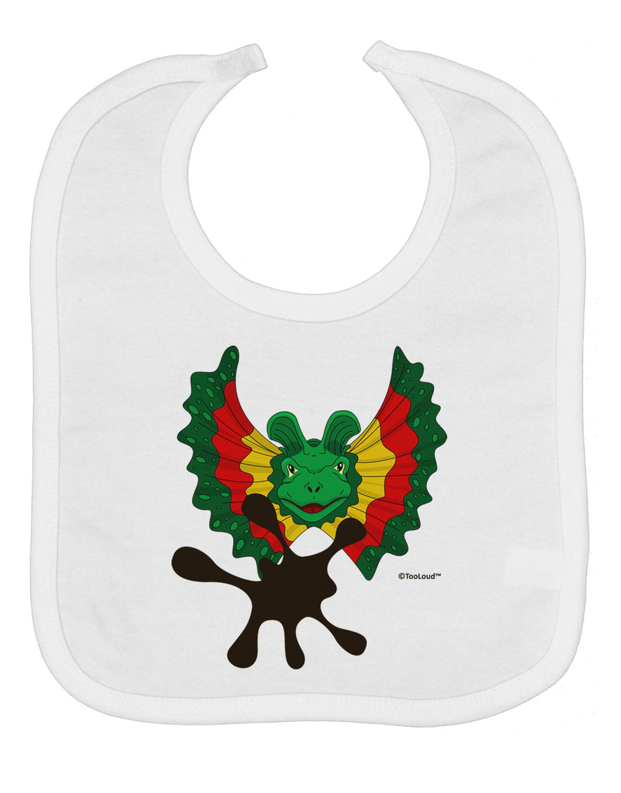 Dilophosaurus Design - Spit Baby Bib by TooLoud