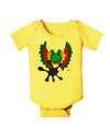 Dilophosaurus Design - Spit Baby Romper Bodysuit by TooLoud-Baby Romper-TooLoud-Yellow-06-Months-Davson Sales