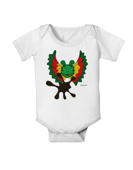 Dilophosaurus Design - Spit Baby Romper Bodysuit by TooLoud-Baby Romper-TooLoud-White-06-Months-Davson Sales