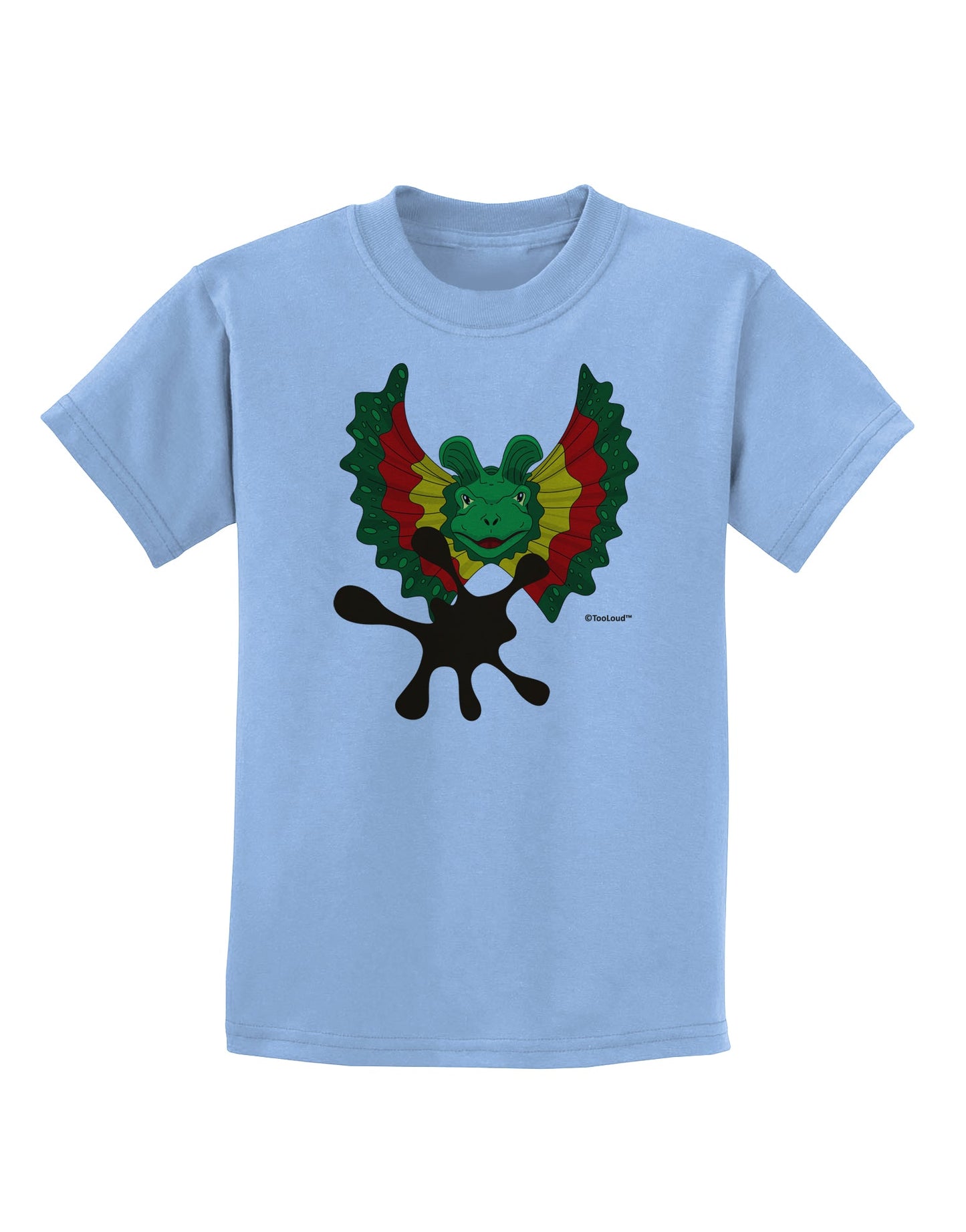 Dilophosaurus Design - Spit Childrens T-Shirt by TooLoud-Childrens T-Shirt-TooLoud-Light-Blue-X-Small-Davson Sales