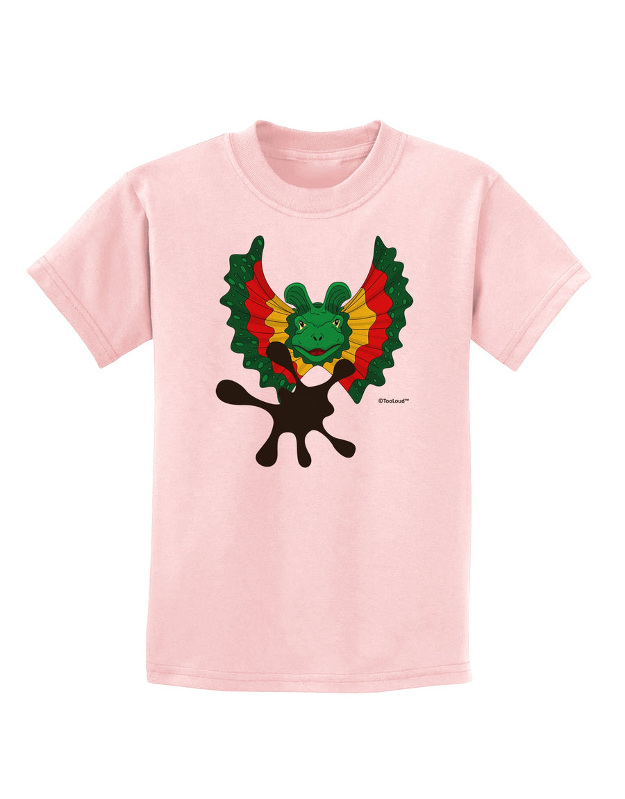 Dilophosaurus Design - Spit Childrens T-Shirt by TooLoud-Childrens T-Shirt-TooLoud-White-X-Small-Davson Sales