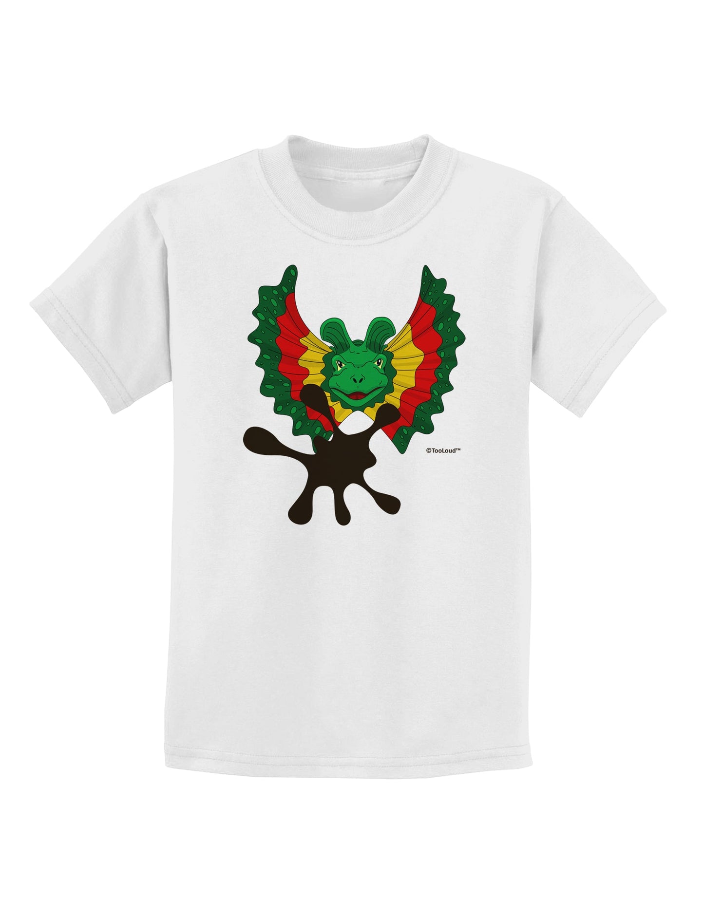 Dilophosaurus Design - Spit Childrens T-Shirt by TooLoud-Childrens T-Shirt-TooLoud-White-X-Small-Davson Sales