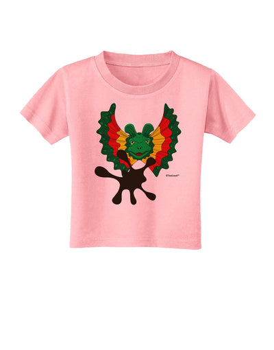 Dilophosaurus Design - Spit Toddler T-Shirt by TooLoud-Toddler T-Shirt-TooLoud-Candy-Pink-2T-Davson Sales