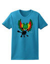 Dilophosaurus Design - Spit Womens Dark T-Shirt by TooLoud-Womens T-Shirt-TooLoud-Turquoise-X-Small-Davson Sales