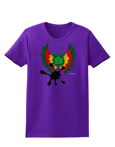 Dilophosaurus Design - Spit Womens Dark T-Shirt by TooLoud-Womens T-Shirt-TooLoud-Purple-X-Small-Davson Sales