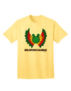 Dilophosaurus Themed Adult T-Shirt with Vibrant Color and Text Design by TooLoud-Mens T-shirts-TooLoud-Yellow-Small-Davson Sales