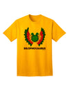 Dilophosaurus Themed Adult T-Shirt with Vibrant Color and Text Design by TooLoud-Mens T-shirts-TooLoud-Gold-Small-Davson Sales