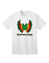 Dilophosaurus Themed Adult T-Shirt with Vibrant Color and Text Design by TooLoud-Mens T-shirts-TooLoud-White-Small-Davson Sales