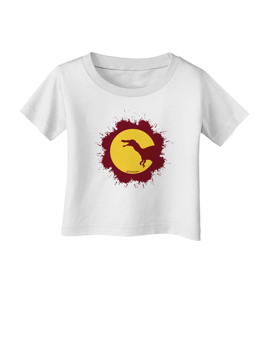 Dinosaur Silhouette Splatter Design Infant T-Shirt by TooLoud-Infant T-Shirt-TooLoud-White-06-Months-Davson Sales