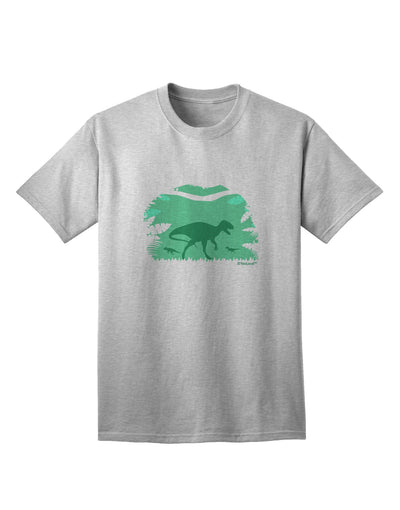 Dinosaur Silhouettes - Exquisite Jungle Adult T-Shirt by TooLoud-Mens T-shirts-TooLoud-AshGray-Small-Davson Sales