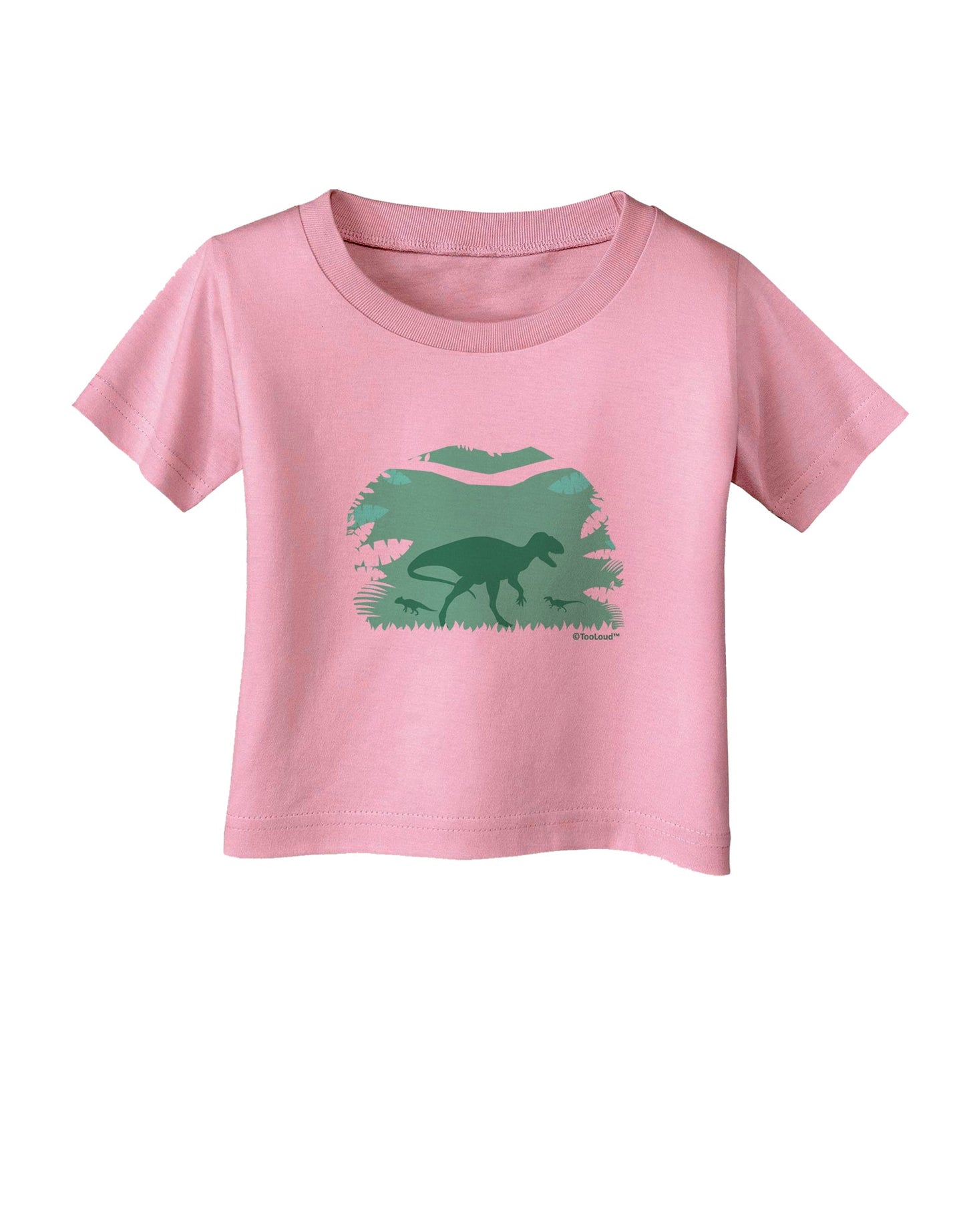 Dinosaur Silhouettes - Jungle Infant T-Shirt by TooLoud-Infant T-Shirt-TooLoud-Candy-Pink-06-Months-Davson Sales