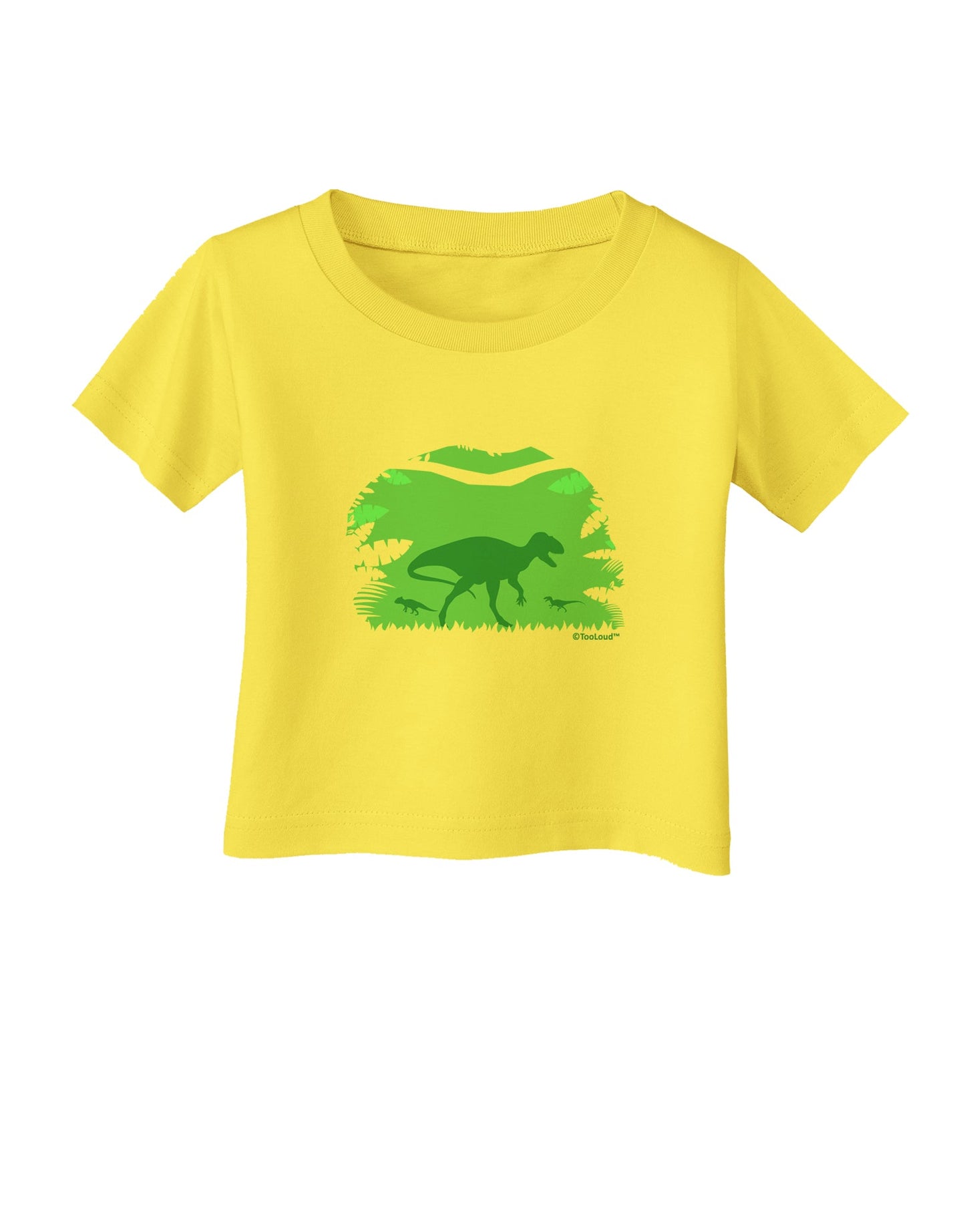 Dinosaur Silhouettes - Jungle Infant T-Shirt by TooLoud-Infant T-Shirt-TooLoud-Yellow-06-Months-Davson Sales