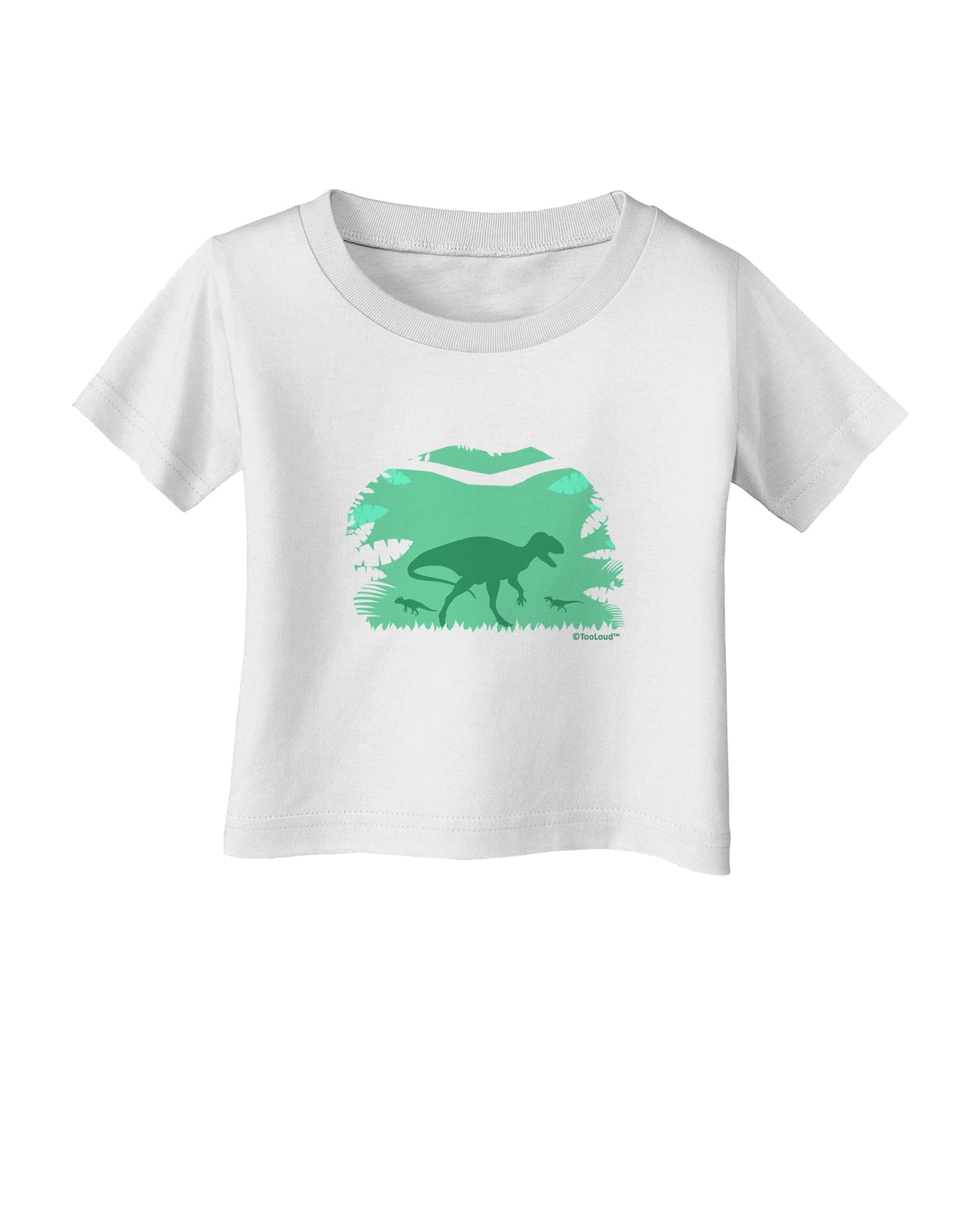 Dinosaur Silhouettes - Jungle Infant T-Shirt by TooLoud-Infant T-Shirt-TooLoud-White-06-Months-Davson Sales