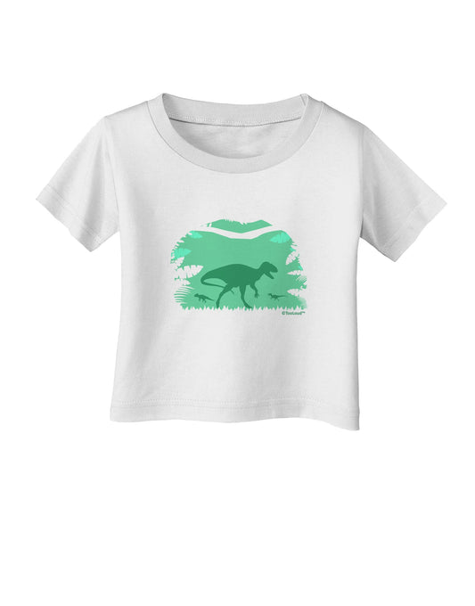 Dinosaur Silhouettes - Jungle Infant T-Shirt by TooLoud-Infant T-Shirt-TooLoud-White-06-Months-Davson Sales