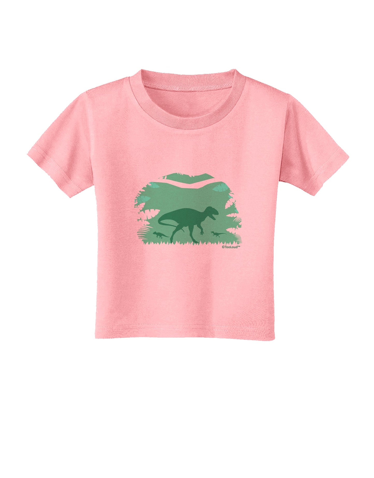 Dinosaur Silhouettes - Jungle Toddler T-Shirt by TooLoud-Toddler T-Shirt-TooLoud-Candy-Pink-2T-Davson Sales