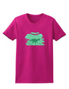 Dinosaur Silhouettes - Jungle Womens Dark T-Shirt by TooLoud-Womens T-Shirt-TooLoud-Hot-Pink-Small-Davson Sales