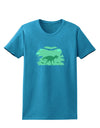 Dinosaur Silhouettes - Jungle Womens Dark T-Shirt by TooLoud-Womens T-Shirt-TooLoud-Turquoise-X-Small-Davson Sales