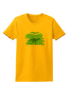 Dinosaur Silhouettes - Jungle Womens T-Shirt by TooLoud-Womens T-Shirt-TooLoud-Gold-X-Small-Davson Sales