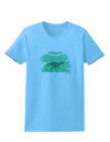 Dinosaur Silhouettes - Jungle Womens T-Shirt by TooLoud-Womens T-Shirt-TooLoud-Aquatic-Blue-X-Small-Davson Sales