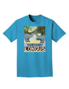 Diplodocus Longus - With Name Adult Dark T-Shirt-Mens T-Shirt-TooLoud-Turquoise-Small-Davson Sales