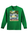 Diplodocus Longus - With Name Adult Long Sleeve Dark T-Shirt-TooLoud-Kelly-Green-Small-Davson Sales