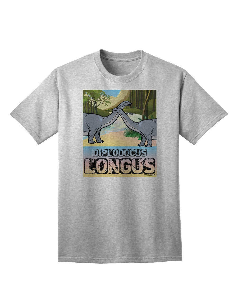 Diplodocus Longus - With Name Adult T-Shirt-unisex t-shirt-TooLoud-White-Small-Davson Sales