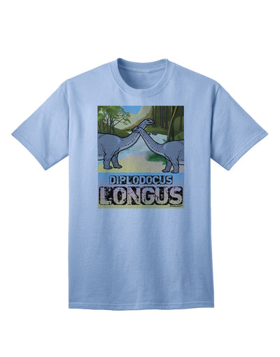 Diplodocus Longus - With Name Adult T-Shirt-unisex t-shirt-TooLoud-Light-Blue-Small-Davson Sales