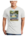 Diplodocus Longus - With Name Adult V-Neck T-shirt-Mens V-Neck T-Shirt-TooLoud-White-Small-Davson Sales