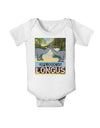 Diplodocus Longus - With Name Baby Romper Bodysuit-Baby Romper-TooLoud-White-06-Months-Davson Sales