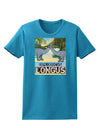 Diplodocus Longus - With Name Womens Dark T-Shirt-TooLoud-Turquoise-X-Small-Davson Sales