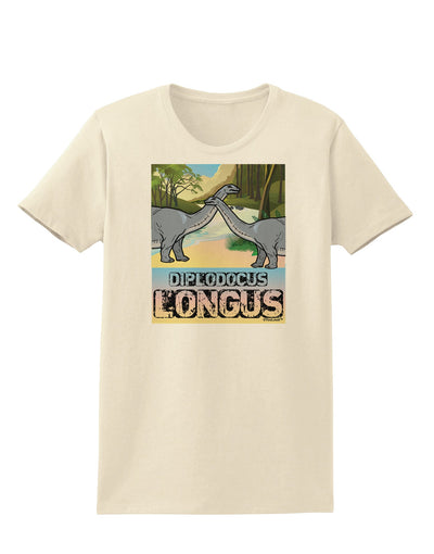 Diplodocus Longus - With Name Womens T-Shirt-Womens T-Shirt-TooLoud-Natural-X-Small-Davson Sales