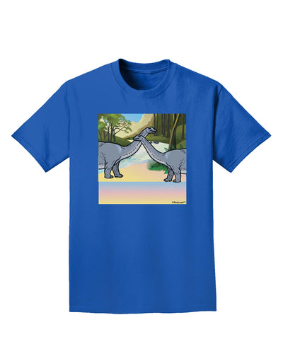 Diplodocus Longus - Without Name Adult Dark T-Shirt-Mens T-Shirt-TooLoud-Royal-Blue-Small-Davson Sales