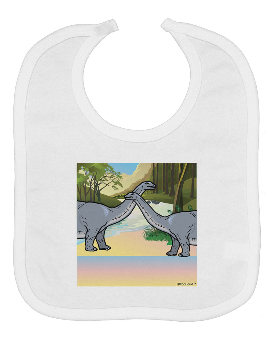 Diplodocus Longus - Without Name Baby Bib