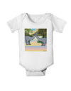 Diplodocus Longus - Without Name Baby Romper Bodysuit-Baby Romper-TooLoud-White-06-Months-Davson Sales