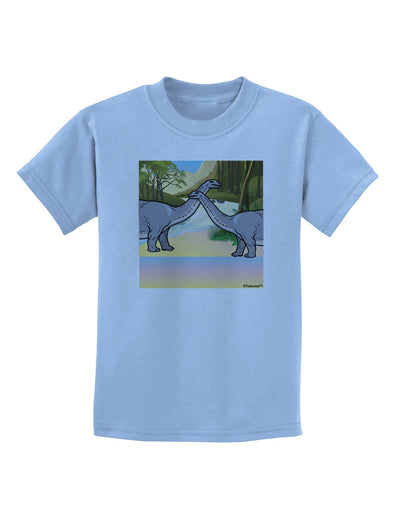 Diplodocus Longus - Without Name Childrens T-Shirt-Childrens T-Shirt-TooLoud-Light-Blue-X-Small-Davson Sales