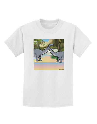 Diplodocus Longus - Without Name Childrens T-Shirt-Childrens T-Shirt-TooLoud-White-X-Small-Davson Sales