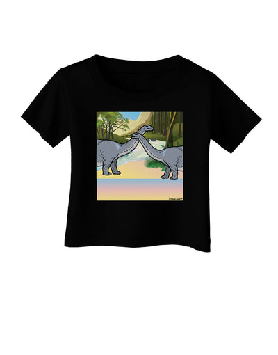 Diplodocus Longus - Without Name Infant T-Shirt Dark-Infant T-Shirt-TooLoud-Black-06-Months-Davson Sales