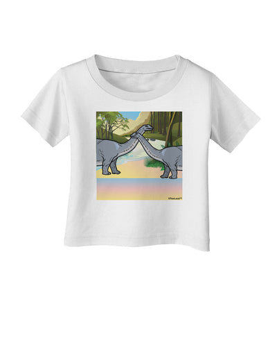 Diplodocus Longus - Without Name Infant T-Shirt-Infant T-Shirt-TooLoud-White-06-Months-Davson Sales