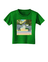 Diplodocus Longus - Without Name Toddler T-Shirt Dark-Toddler T-Shirt-TooLoud-Clover-Green-2T-Davson Sales