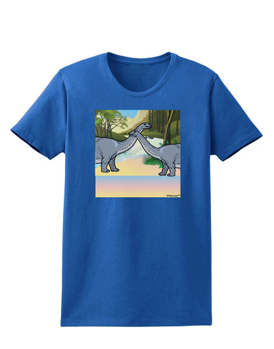 Diplodocus Longus - Without Name Womens Dark T-Shirt-TooLoud-Royal-Blue-X-Small-Davson Sales