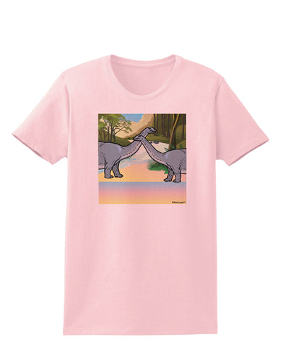 Diplodocus Longus - Without Name Womens T-Shirt-Womens T-Shirt-TooLoud-PalePink-X-Small-Davson Sales