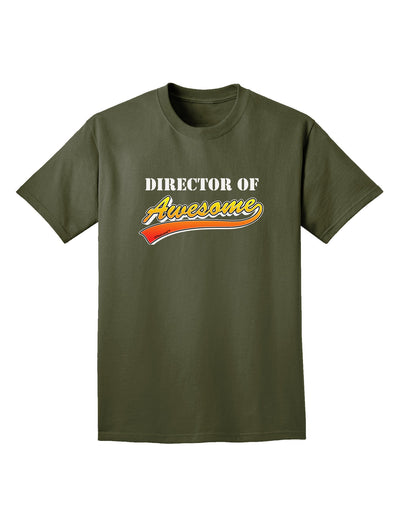 Director Of Awesome Adult Dark T-Shirt-Mens T-Shirt-TooLoud-Military-Green-Small-Davson Sales