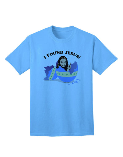 Discover Divine Style: 'I Found Jesus' - Easter Egg Adult T-Shirt Collection-Mens T-shirts-TooLoud-Aquatic-Blue-Small-Davson Sales