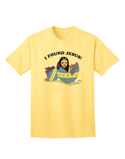 Discover Divine Style: 'I Found Jesus' - Easter Egg Adult T-Shirt Collection-Mens T-shirts-TooLoud-Yellow-Small-Davson Sales