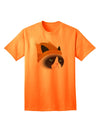 Disgruntled Cat Wearing Turkey Hat Adult T-Shirt-Mens T-Shirt-TooLoud-Neon-Orange-Small-Davson Sales