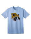 Disgruntled Cat Wearing Turkey Hat Adult T-Shirt-Mens T-Shirt-TooLoud-Light-Blue-Small-Davson Sales