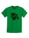 Disgruntled Cat Wearing Turkey Hat Childrens T-Shirt-Childrens T-Shirt-TooLoud-Kelly-Green-X-Small-Davson Sales