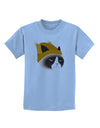Disgruntled Cat Wearing Turkey Hat Childrens T-Shirt-Childrens T-Shirt-TooLoud-Light-Blue-X-Small-Davson Sales